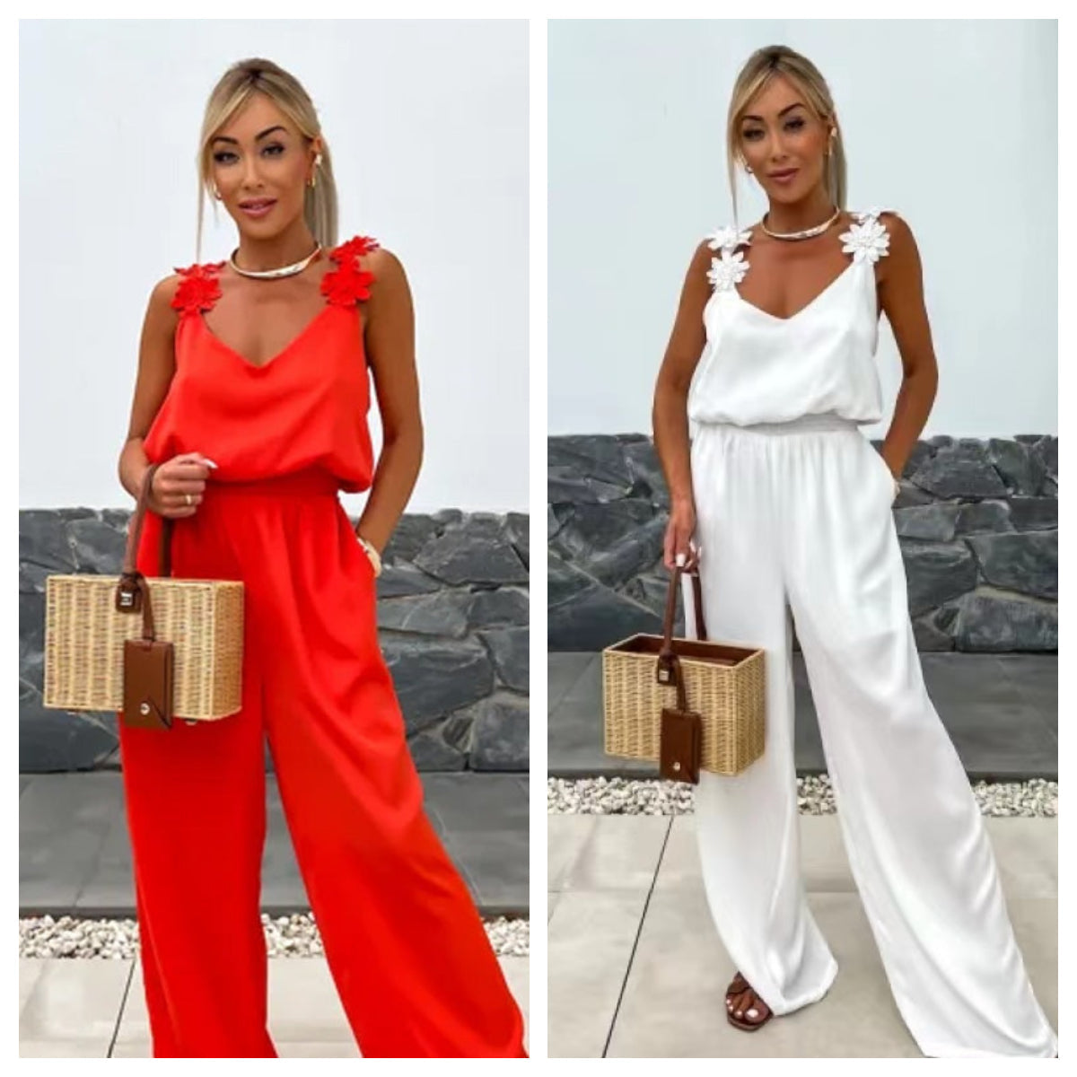 💕Limited Sale 50% OFF💕Women's Sleeveless Wide Leg Jumpsuit