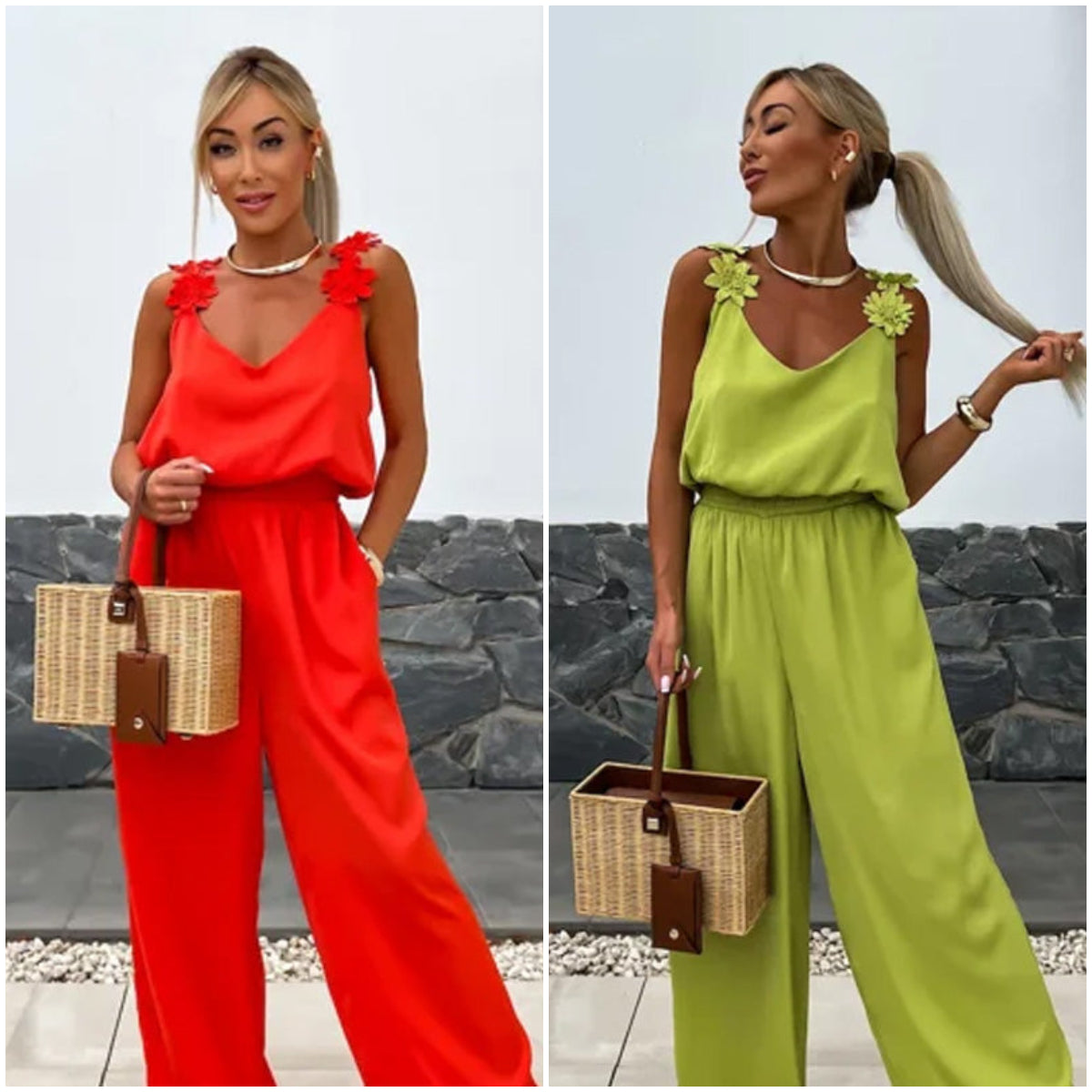 💕Limited Sale 50% OFF💕Women's Sleeveless Wide Leg Jumpsuit