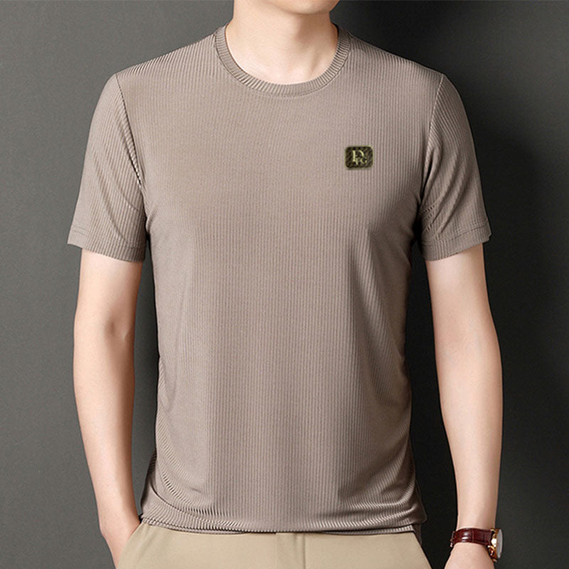 Casual High Stretch T-Shirt for Plus Size Men(60% OFF)