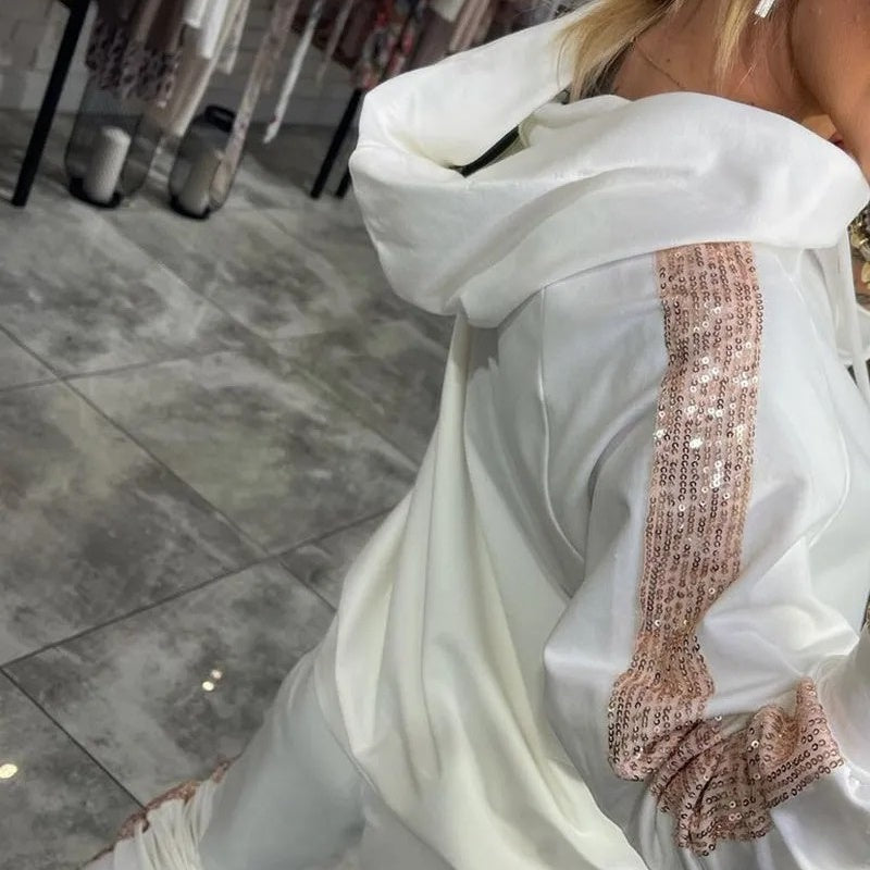 🌷New for autumn✨Women’s Drawstring Hooded Tops & Pants 2-Piece Set