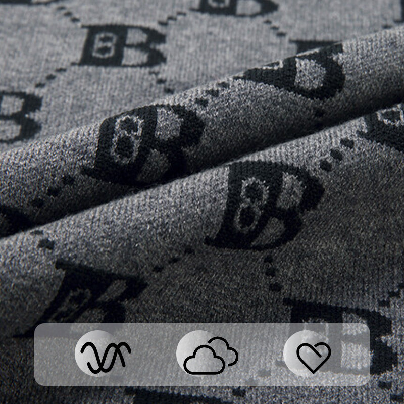 Men's Casual Print Open Front Coats