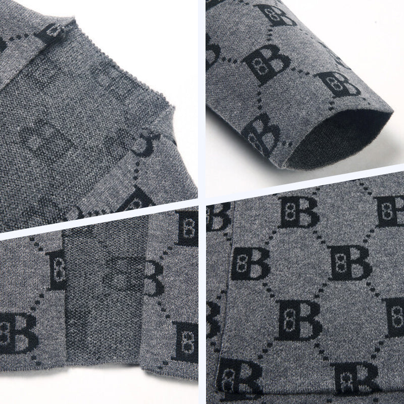 Men's Casual Print Open Front Coats