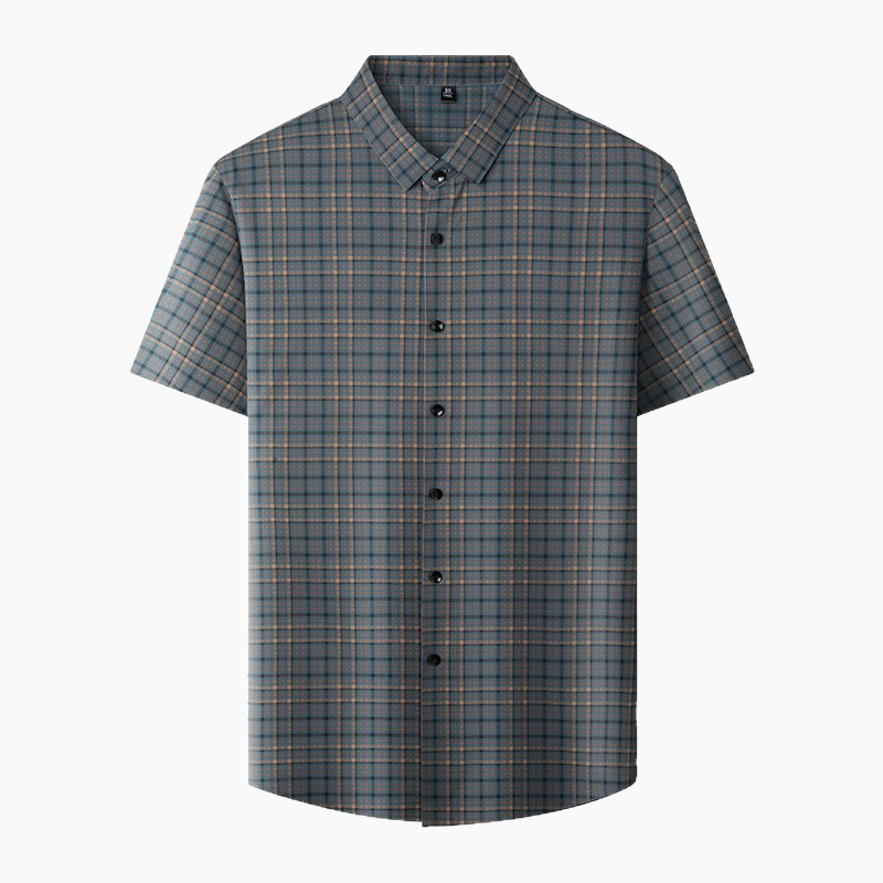 ❄️👔Casual Plaid Short Sleeve Shirt for Men - Stylish & Comfortable