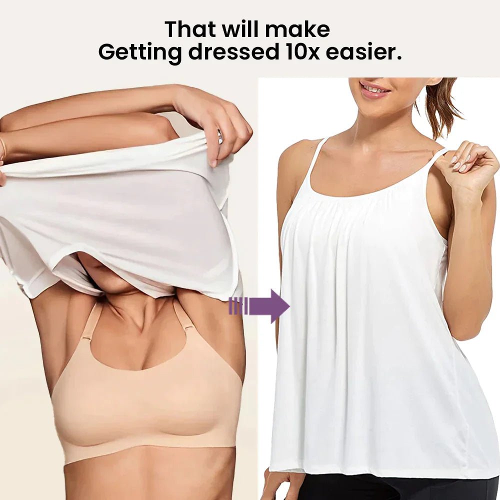 Women’s Fly Free Cooling Tank Top with Built-in Bra