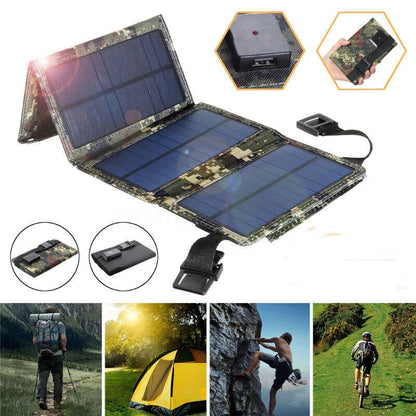 🔥USB port 20W5V portable solar foldable battery panel🌞