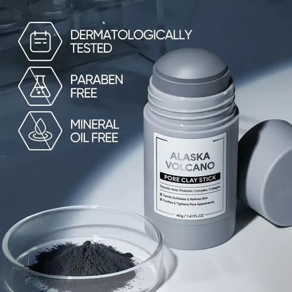 Alaska Volcanic Clay Stick – Face mask for removing blackheads, deep cleansing of the pores and gentle exfoliation