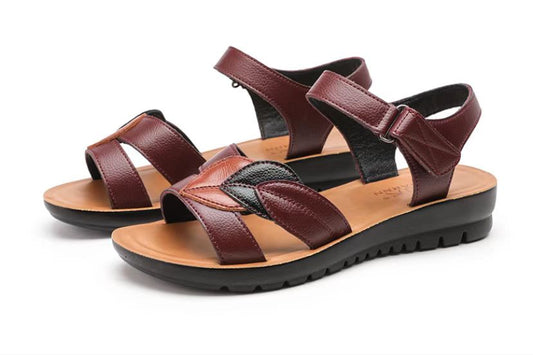 Genuine leather soft sole non-slip fashion sandals-Free Shipping