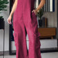 ✨️💙HOT SALE 49% OFF✨️💙Thin Denim Cargo Pocket V-neck Jumpsuit