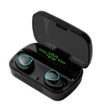 TWS bluetooth 5.1 headset waterproof charging case
