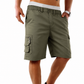 📢📢50% OFF !! ⏰Men's Cargo Shorts – Elastic Waist, Multi-Pocket, Durable