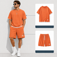Men's Waffle Knit T-Shirt & Shorts Set 👕🩳 Cosy Texture, Cool Vibe – Your Go-To for Laid-Back Days ✨