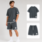 Men's Waffle Knit T-Shirt & Shorts Set 👕🩳 Cosy Texture, Cool Vibe – Your Go-To for Laid-Back Days ✨