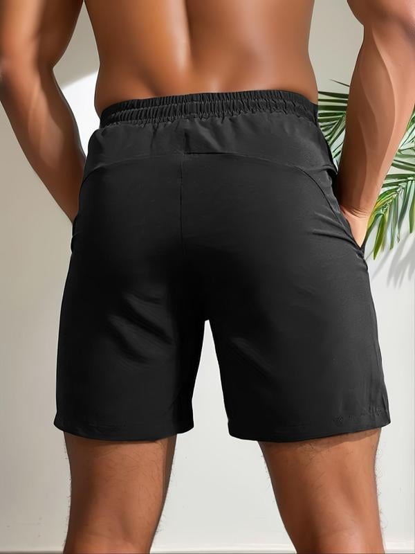 💥HOT SALE 62% OFF💥Men's Letter Print Drawstring Waist Shorts