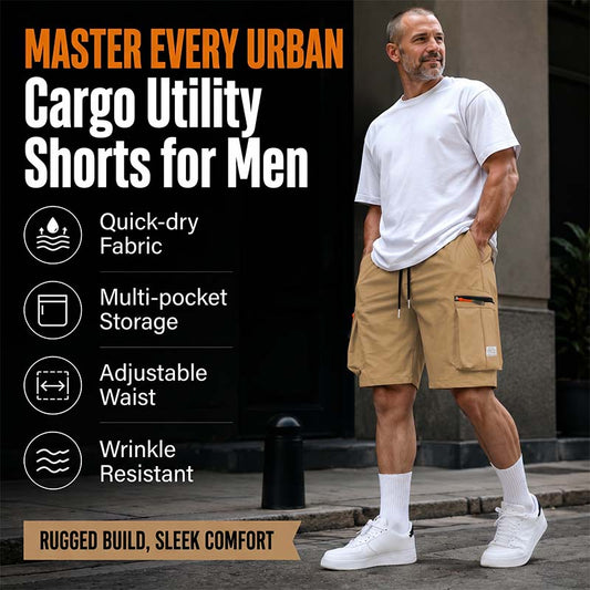 📢📢30% OFF !! ⏰Men's Casual Cargo Shorts with Multi-Pockets✨
