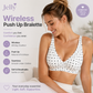 💜💜Jelly Wireless Womens Comfortable Wireless Bras Push Up Bralettes Seamless Tshirts Bras Deep V Everyday Bras