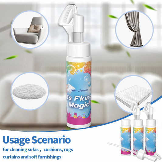🌿Waterless Foam White Shoe Cleaner with Brush