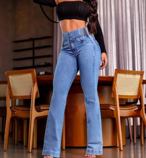 ✨HOT SALE 49% OFF👖Women's Butt Lifting Bootcut Jeans High Waisted Wide Leg Baggy Jean