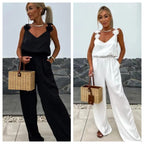 💕Limited Sale 50% OFF💕Women's Sleeveless Wide Leg Jumpsuit