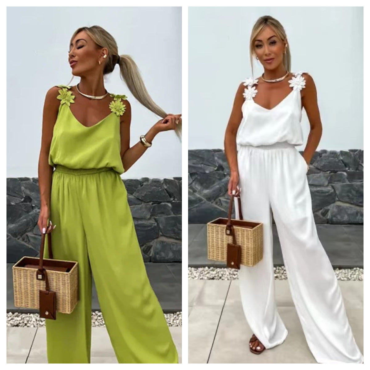 💕Limited Sale 50% OFF💕Women's Sleeveless Wide Leg Jumpsuit