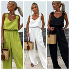 💕Limited Sale 50% OFF💕Women's Sleeveless Wide Leg Jumpsuit