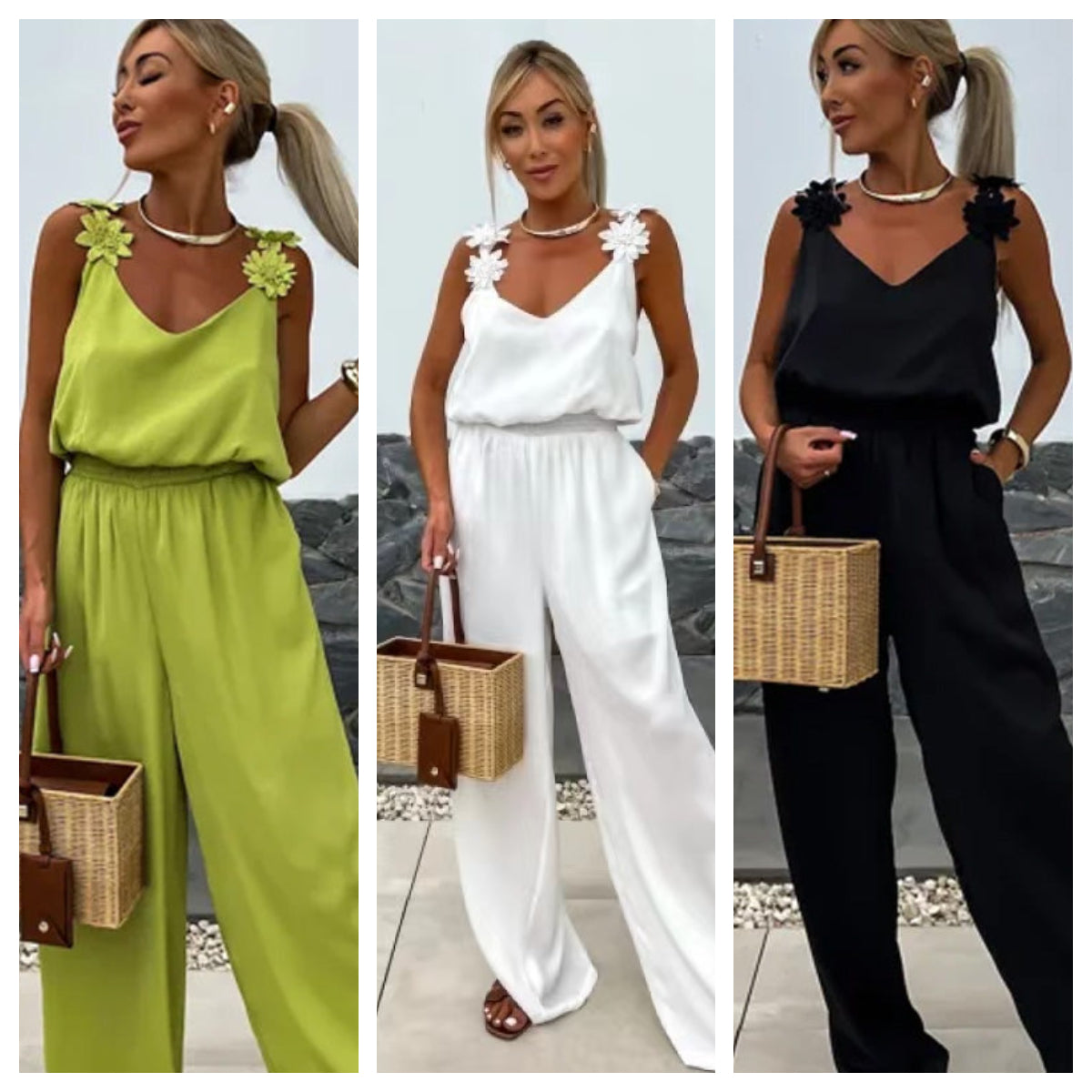 💕Limited Sale 50% OFF💕Women's Sleeveless Wide Leg Jumpsuit