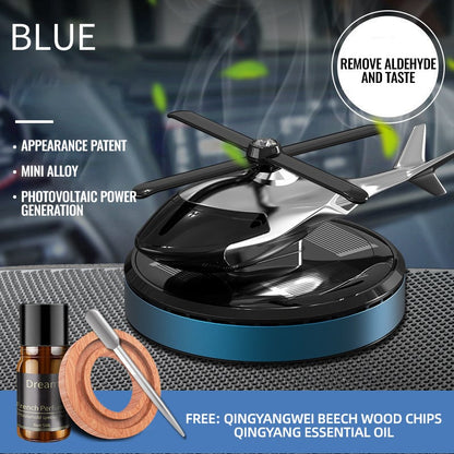🚁 50% OFF NOW! ⏰ Metal Solar Helicopter Air Freshener – Rotating blades & eco-friendly – Solar-powered, no batteries – perfect for car dashboard or desk – fun & functional 🚗