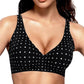 💜💜Jelly Wireless Womens Comfortable Wireless Bras Push Up Bralettes Seamless Tshirts Bras Deep V Everyday Bras