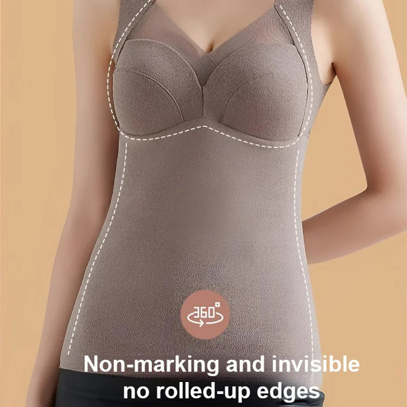 🔥✨[Best Gift for Her] 3D One-Piece Thermal Undershirt with Built-in Bra