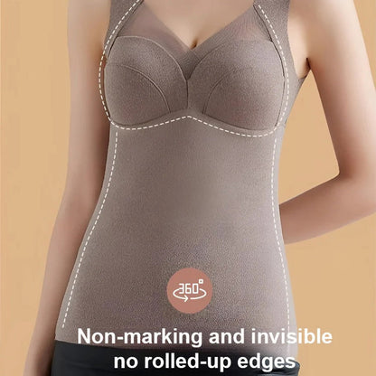 🔥✨[Best Gift for Her] 3D One-Piece Thermal Undershirt with Built-in Bra