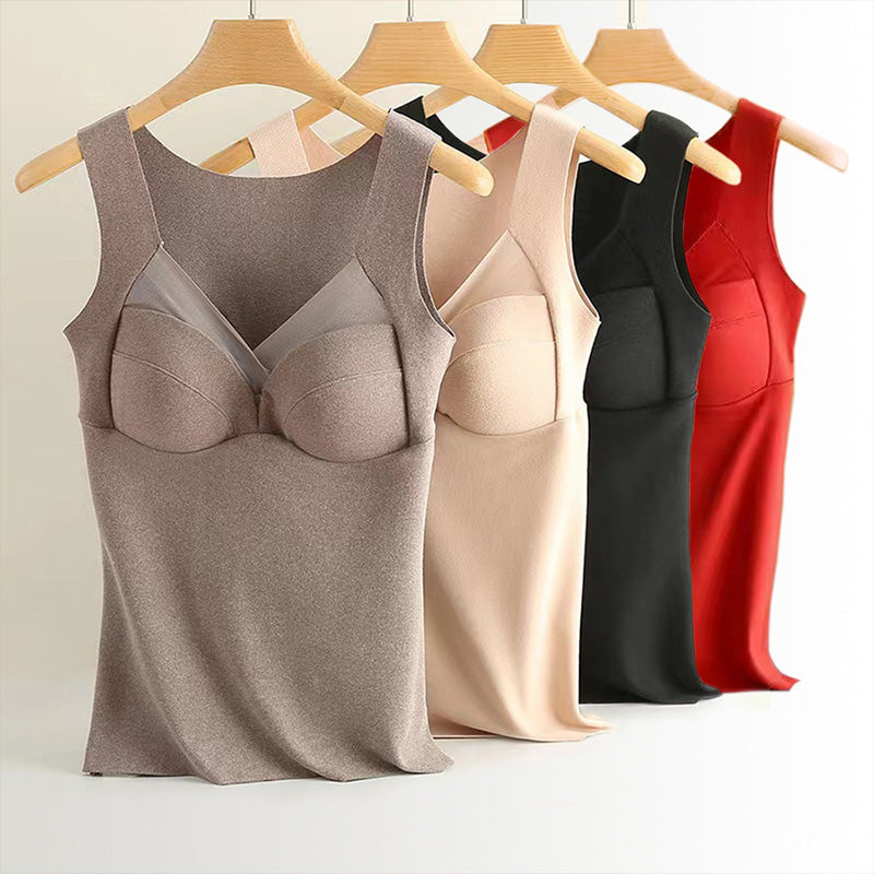 🔥✨[Best Gift for Her] 3D One-Piece Thermal Undershirt with Built-in Bra