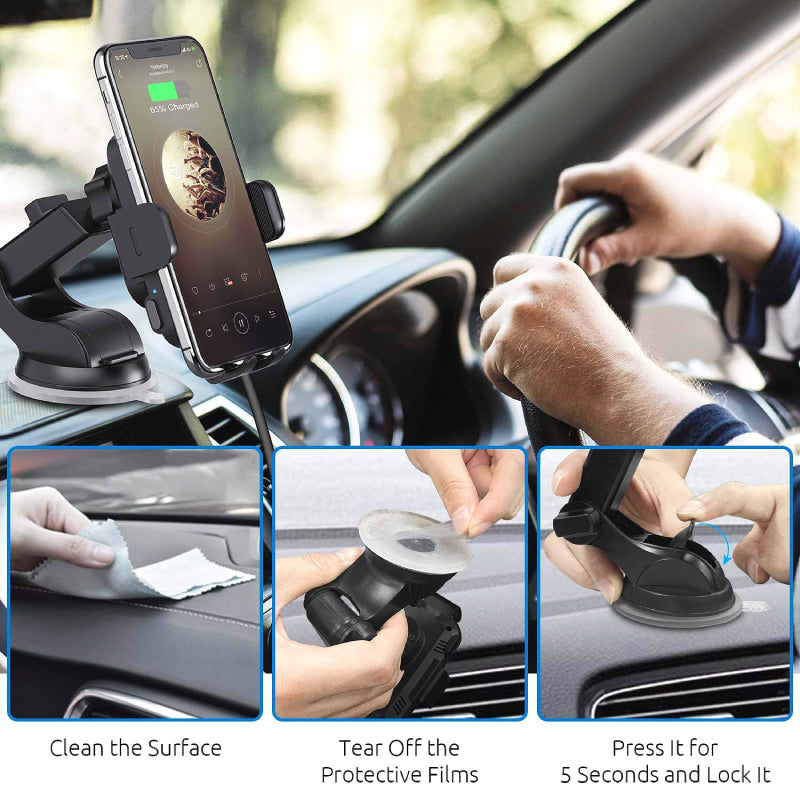 🔥Last Day Promotion 49% OFF🔥 Auto-Clamping 15W Fast Charging Wireless Car Charger