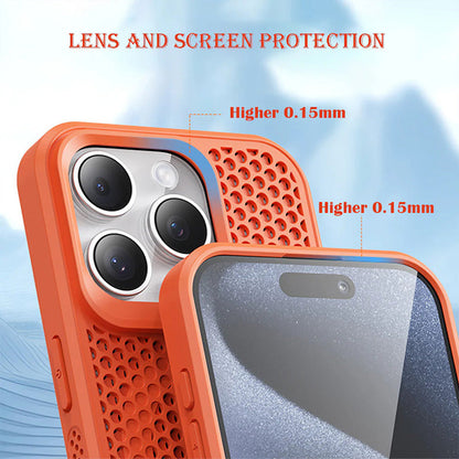 Honeycomb Matrix Cooling Magnetic Phone Case For iPhone