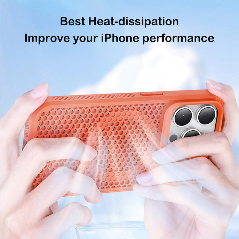 Honeycomb Matrix Cooling Magnetic Phone Case For iPhone