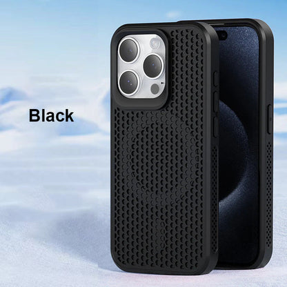 Honeycomb Matrix Cooling Magnetic Phone Case For iPhone