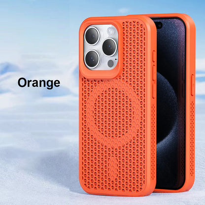 Honeycomb Matrix Cooling Magnetic Phone Case For iPhone