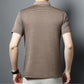 Men’s Casual Ice Silk Lapel T-shirt