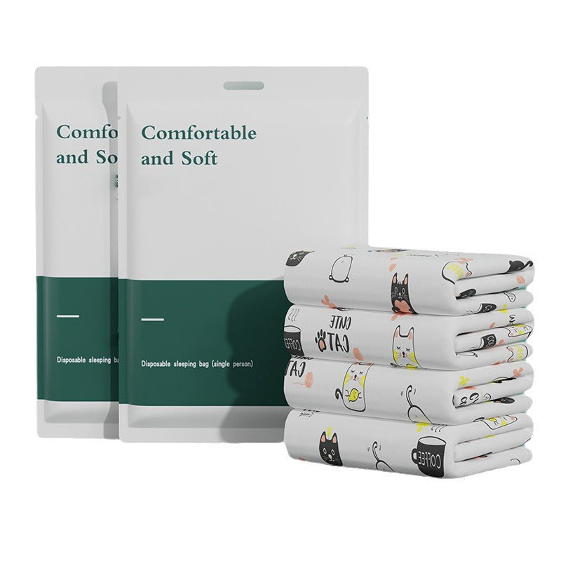 Travel-Safe Disposable Bed Sheets 4-Piece Set