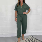 🌷LIMITED TIME OFFER 41% OFF🌷Women’s Short Sleeved Utility Jumpsuit