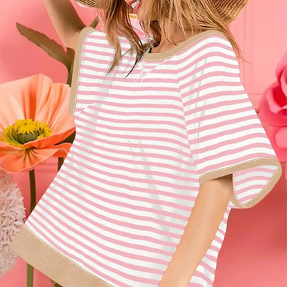 🦋Women's Oversize Striped T-Shirts💕