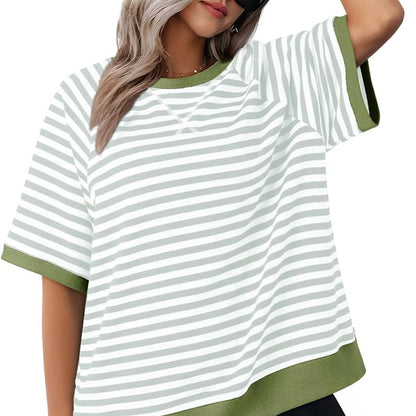 🦋Women's Oversize Striped T-Shirts💕