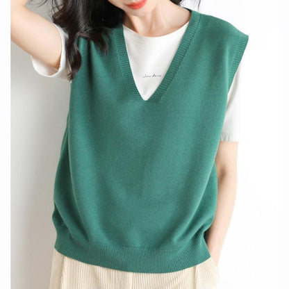 Women's Ultra-Soft V-Neck Knit Vest