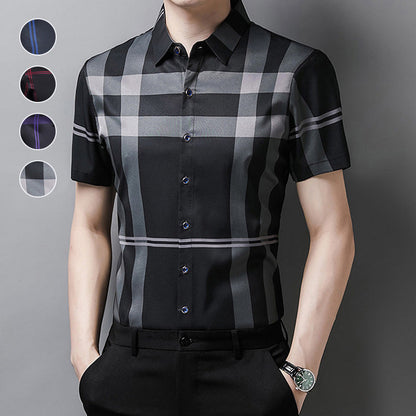 Men’s Casual Breathable Soft Short Sleeve Shirt