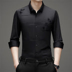 Men's Casual Trendy Printed Long Sleeve Shirt