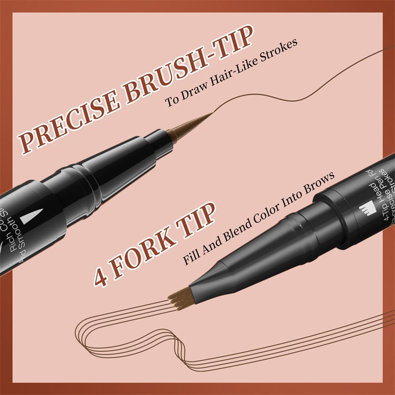 2-In-1 Waterproof Long-Lasting Eyebrow Pen