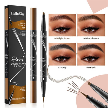 2-In-1 Waterproof Long-Lasting Eyebrow Pen