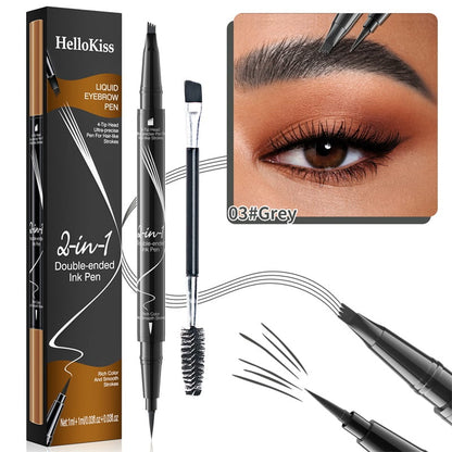 2-In-1 Waterproof Long-Lasting Eyebrow Pen