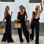 💕Limited Sale 50% OFF💕Women's Sleeveless Wide Leg Jumpsuit