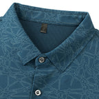 Men’s Stylish Printed Lightweight Long-Sleeve Shirt