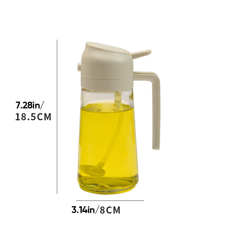 2-in-1 Glass Oil Sprayer and Dispenser