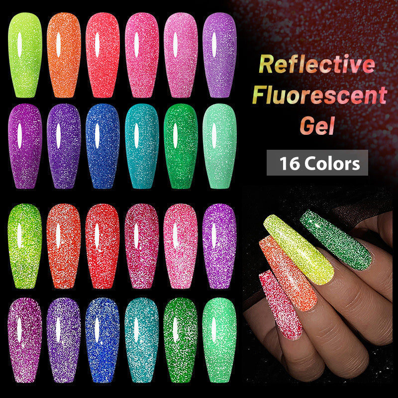 ✨BUY 1 FREE 1✨Shiny Reflective Fluorescent Gel Nail Polish